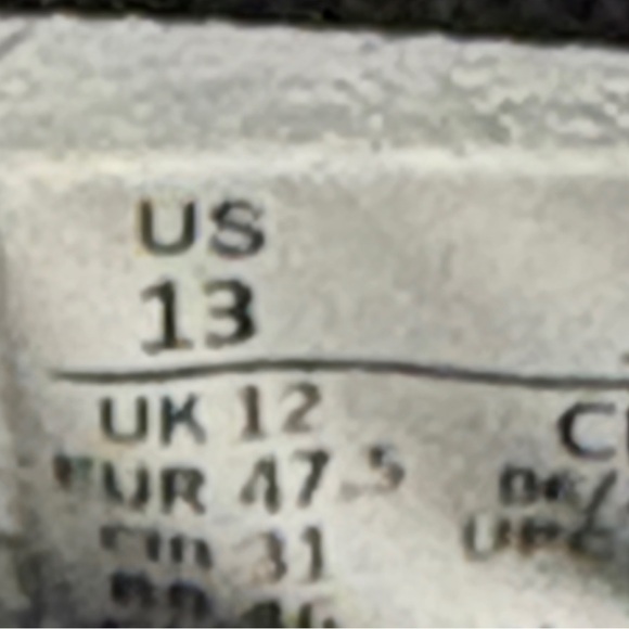 Men’s Jordan Legacy 312 Low, Black/Yelow Ochre/White, Sz 13, good pre owned cond - Picture 11 of 11